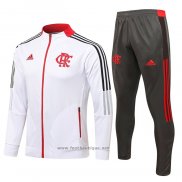 Ensemble Survetement Veste Flamengo 2021-2022 Blanc