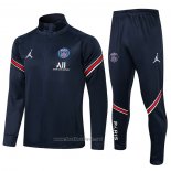 Ensemble Survetement Veste Paris Saint-Germain 2021-2022 Bleu