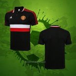 Maillot Polo Manchester United 2021-2022 Noir