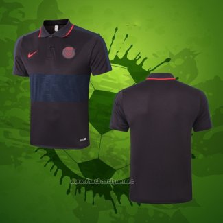 Maillot Polo Paris Saint-Germain 2020-2021 Noir et Bleu