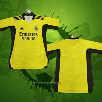 Thailande Maillot Real Madrid Gardien 2021-2022 Jaune