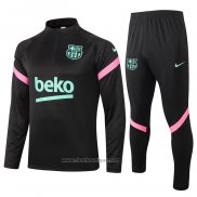 Ensemble Survetement Sweat FC Barcelone 2020-2021 Noir