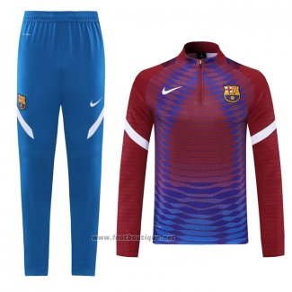 Ensemble Survetement Sweat FC Barcelone 2021-2022 Rouge