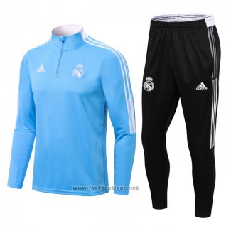 Ensemble Survetement Sweat Real Madrid 2021-2022 Bleu