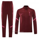 Ensemble Survetement Veste Liverpool 2020-2021 Rouge