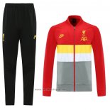 Ensemble Survetement Veste Liverpool 2021 Rouge