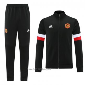 Ensemble Survetement Veste Manchester United 2021-2022 Noir