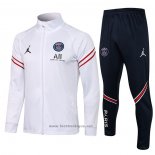 Ensemble Survetement Veste Paris Saint-Germain 2021-2022 Blanc