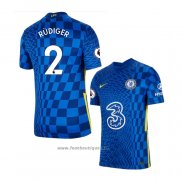 Maillot Chelsea Joueur Rudiger Domicile 2021-2022