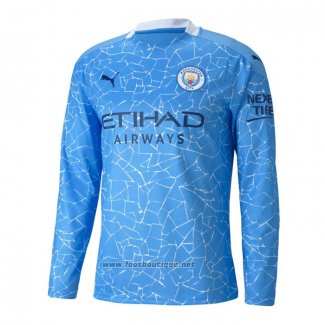 Maillot Manchester City Domicile Manches Longues 2020-2021