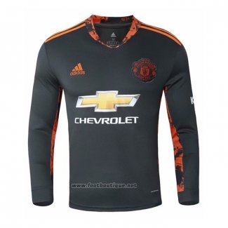 Maillot Manchester United Gardien Manches Longues 2020-2021 Noir