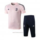 Ensemble Survetement Juventus Manche Courte 2020-2021 Rosa