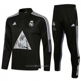 Ensemble Survetement Sweat Real Madrid Enfant 2021-2022 Noir