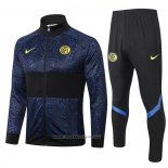 Ensemble Survetement Veste Inter Milan 2020-2021 Bleu