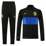 Ensemble Survetement Veste Inter Milan 2020-2021 Noir