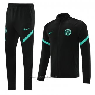 Ensemble Survetement Veste Inter Milan 2021-2022 Noir