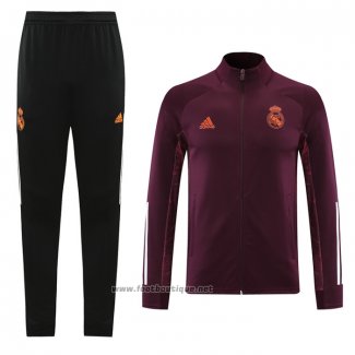 Ensemble Survetement Veste Real Madrid 2020-2021 Rouge