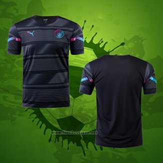 Maillot Avant Match Manchester City 2022 Noir