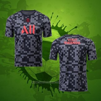 Maillot Avant Match Paris Saint-Germain 2021-2022 Noir