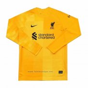 Maillot Liverpool Gardien Manches Longues 2021-2022 Jaune