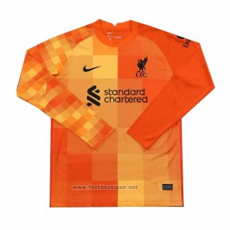 Maillot Liverpool Gardien Manches Longues 2021-2022 Orange