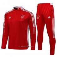 Ensemble Survetement Sweat Ajax 2021-2022 Rouge