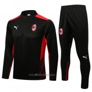 Ensemble Survetement Sweat Milan AC 2021-2022 Noir