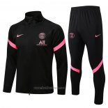 Ensemble Survetement Veste Paris Saint-Germain 2021-2022 Noir