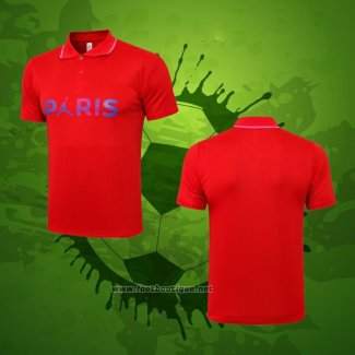 Maillot Polo Paris Saint-Germain 2021-2022 Rouge