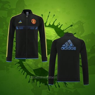 Veste Manchester United 2021-2022 Noir Y Bleu