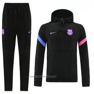 Ensemble Survetement Sweat FC Barcelone 2021-2022 Noir