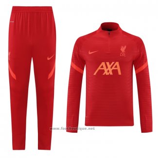 Ensemble Survetement Sweat Liverpool 2021-2022 Rouge