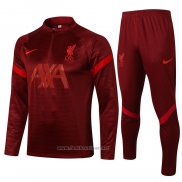 Ensemble Survetement Sweat Liverpool 2021-2022 Rouge