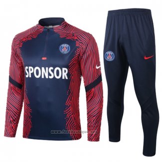 Ensemble Survetement Sweat Paris Saint-Germain 2020-2021 Bleu