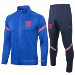 Ensemble Survetement Veste Angleterre Enfant 2020-2021 Bleu