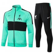 Ensemble Survetement Veste Liverpool Enfant 2020-2021 Vert