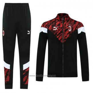 Ensemble Survetement Veste Milan AC 2021 Noir