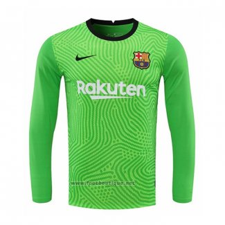 Maillot FC Barcelone Gardien Manches Longues 2020-2021 Vert