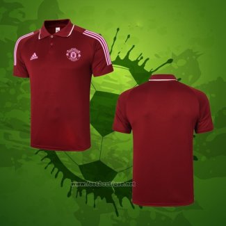 Maillot Polo Manchester United 2020-2021 Rouge