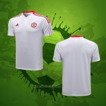 Maillot Polo Manchester United 2021-2022 Blanc