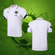 Maillot Polo Paris Saint-Germain Jordan 2020-2021 Blanc