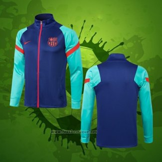 Veste FC Barcelone 2021-2022 Bleu