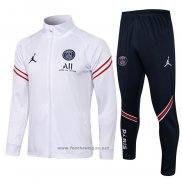 Ensemble Survetement Veste Paris Saint-Germain Enfant 2021-2022 Blanc