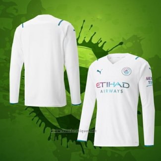 Maillot Manchester City Exterieur Manches Longues 2021-2022