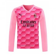 Maillot Milan AC Gardien Manches Longues 2020-2021 Rosa