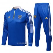 Ensemble Survetement Sweat Boca Juniors 2021-2022 Bleu