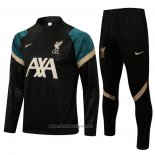 Ensemble Survetement Sweat Liverpool 2021-2022 Noir