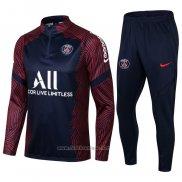 Ensemble Survetement Sweat Paris Saint-Germain 2021-2022 Bleu