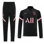 Ensemble Survetement Sweat Paris Saint-Germain 2021-2022 Noir