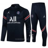 Ensemble Survetement Sweat Paris Saint-Germain 2021-2022 Bleu